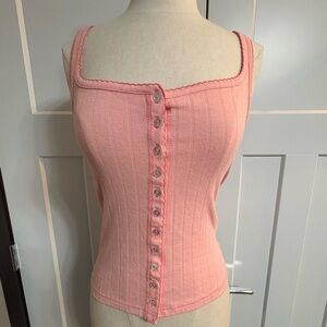 NWT - Free People End Game Pointelle Tank Top - M